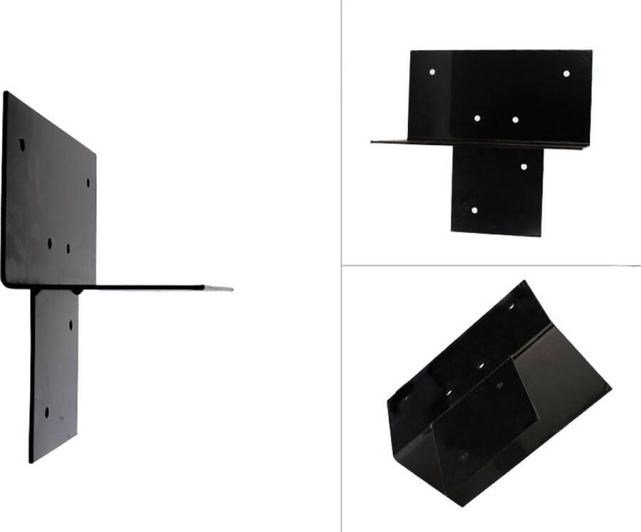 Wovar Pergola Verlenging Zwart Gecoat voor 20 x 20 cm palen open model Per Stuk