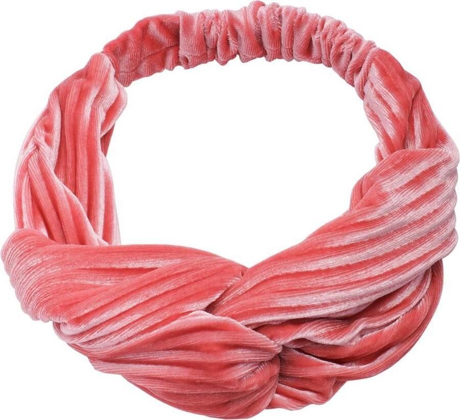 Wovar Haarband Rib Velvet Zalm