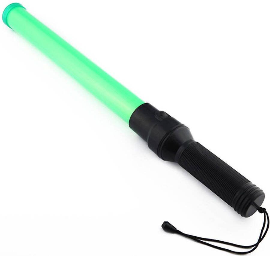 Wowow Toortslamp waarschuwingslicht traffic baton groen D batterijen