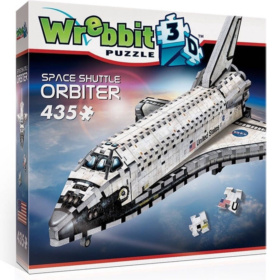 Wrebbit 3D puzzel space shuttle orbiter 435 stukjes