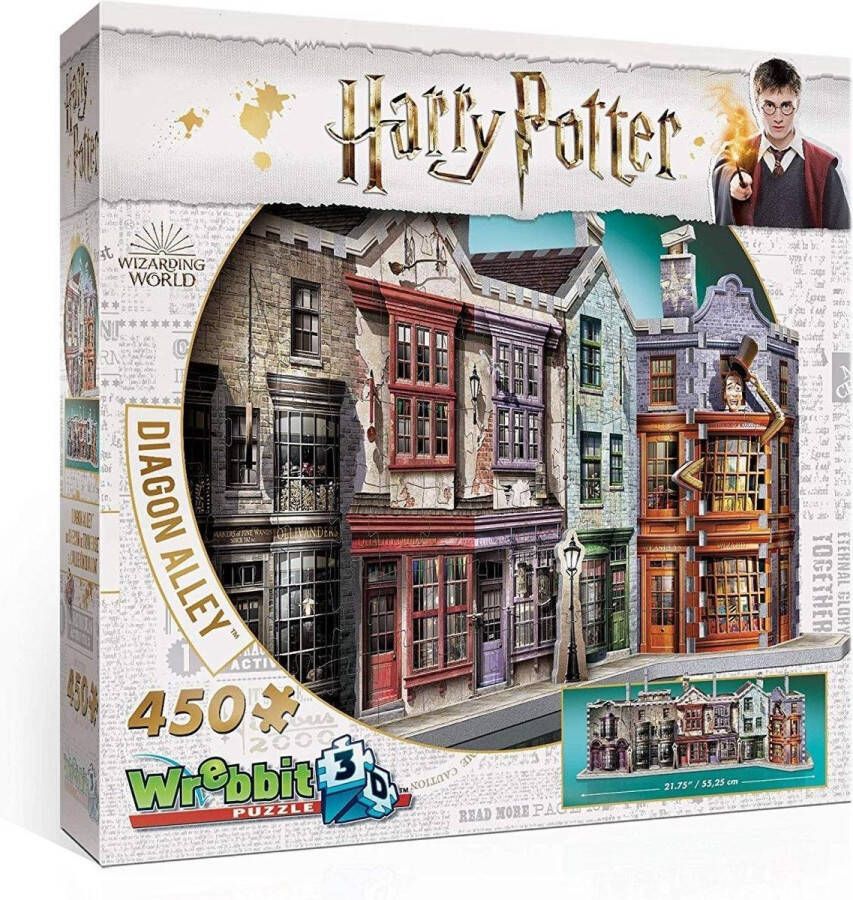 Wrebbit Dragon Alley 3D Puzzel Harry Potter 450 Stukjes