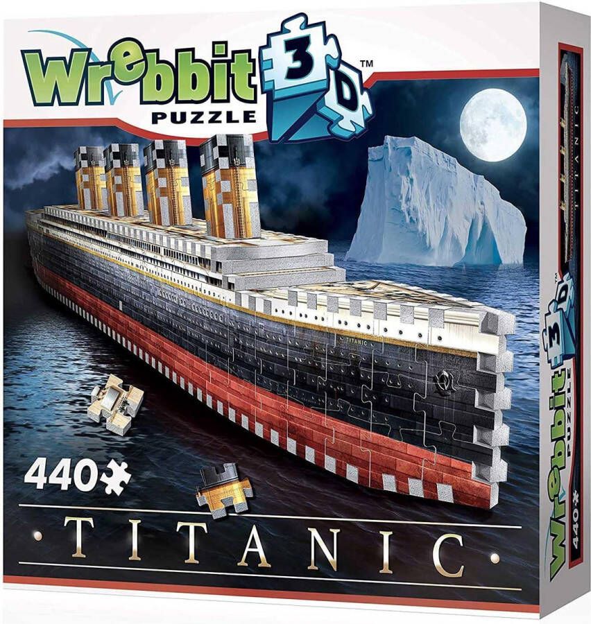 Wrebbit 3D Wrebbit Titanic 3D puzzel 440 stuks