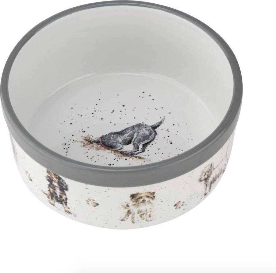 Wrendale Bowl Dogs 15cm Porseleinen Drinkbak Voerbak Hond