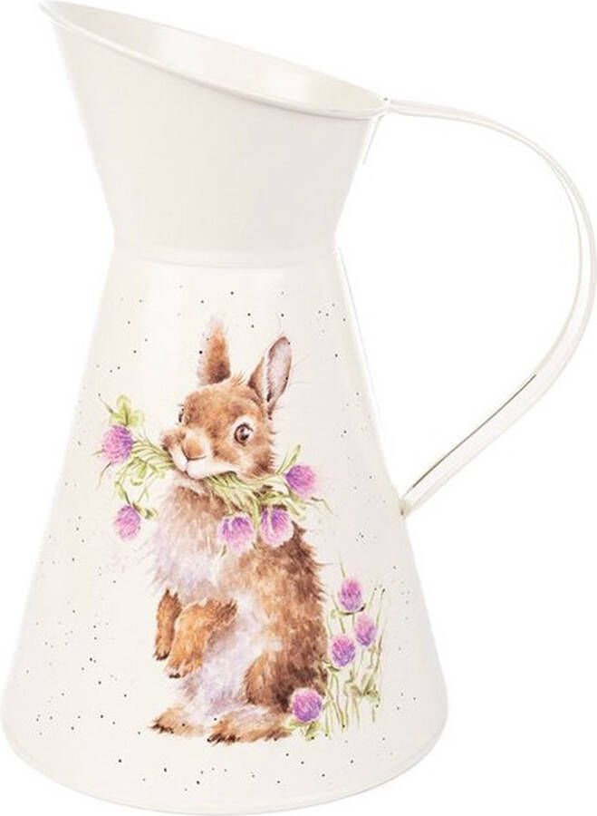 Wrendale Designs 'Head Clover Heels' Rabbit Flower Jug Bloemenvaas Waterkan Gieter Vaas