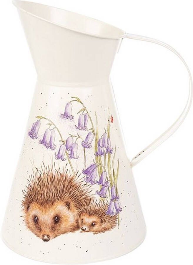 Wrendale Designs 'Love and Hedgehugs' Hedgehog Flower Jug Bloemenvaas Waterkan Gieter Vaas