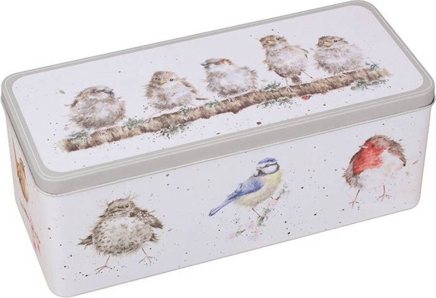 Wrendale Designs Wrendale Cracker Tin Bird Voorraadblik Koekjestrommel