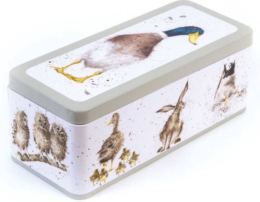 Wrendale Designs Wrendale Cracker Tin Duck Voorraadblik Koekjestrommel