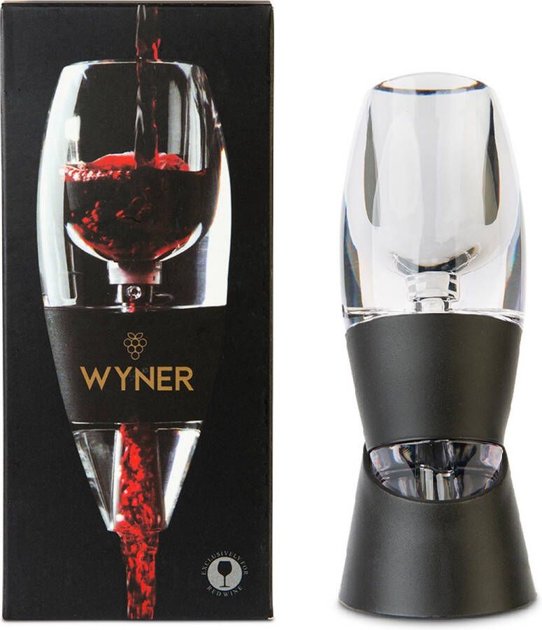 WYNER Chianti Luxe Wijn Decanteerder incl. Zeef & Standaard Magic Wine Decanter Decanteer Karaf Wijn Karaf Wine Decanter Wijnbeluchter Karaf voor Wijn Accessoires