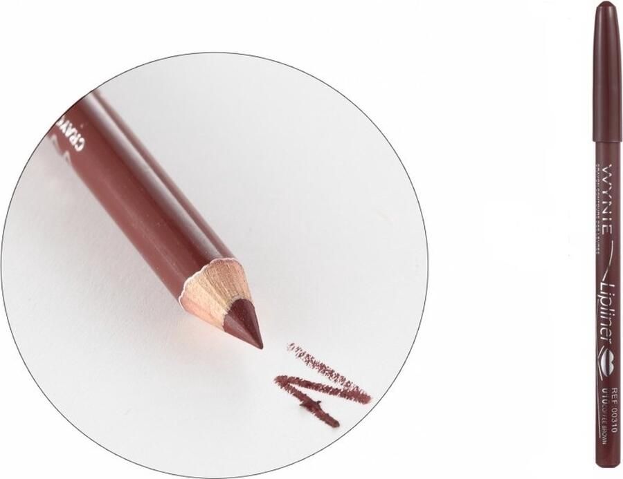 Wynie Cosmetics Wynie Lippotlood Lipliner Coffee Brown Bruin Nummer 010 1 stuks