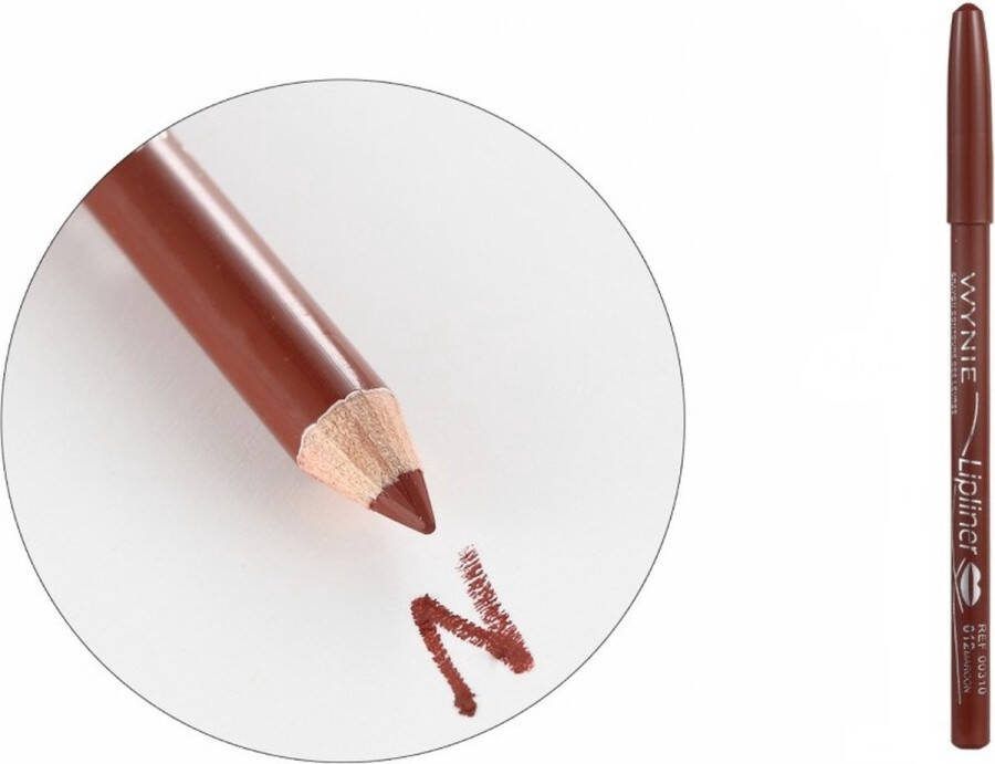 Wynie Cosmetics Wynie Lippotlood Lipliner Maroon Kastanje Bruin Nummer 012 1 stuks