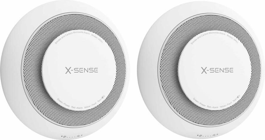 X-sense XP01 Combimelder 2 Combimelders Rook en koolmonoxide 10 Jaar batterij Rookmelder en koolmonoxidemelder Rook én CO melder