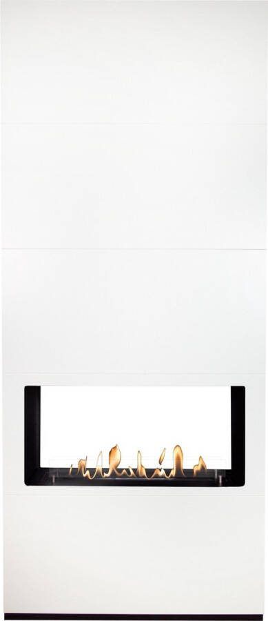 Xaralyn Ambiance bio-ethanol tunnelhaard. Wit Roomdivider Plafondhoog- 3 5 KW verwarming