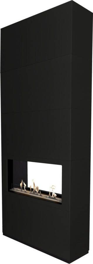 Xaralyn Ambiance bio-ethanol tunnelhaard. Zwart Roomdivider Plafondhoog- 3 5 KW verwarming