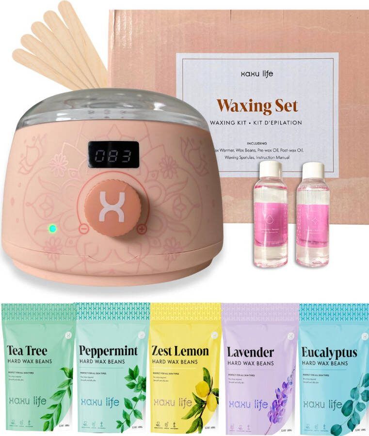 Xaxu Life Wax Apparaat Ontharing Wax beans Wax heater set ontharingsapparaat Wax bonen Wax ontharen