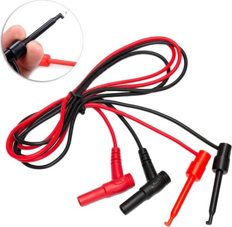 Xc Multimeter probe kabel – Geïsoleerde handvaten – 1 meter