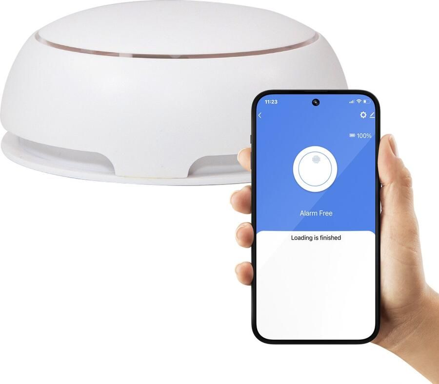 XCOAST slimme rookmelder met app en melding op de smartphone WLAN rookmelder