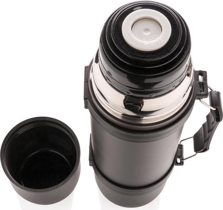 XD Design Thermosfles Swiss Peak 0 5 Liter Rvs Zwart