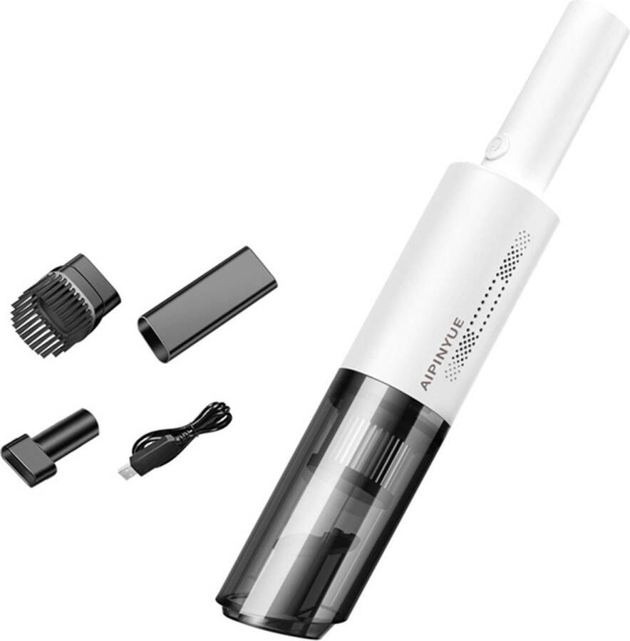 Xd Xtreme Mini handstofzuiger Kruimelzuiger Oplaadbaar Auto stofzuiger Wit Lichtgewicht Krachtig HEPA filter XD-Xtreme
