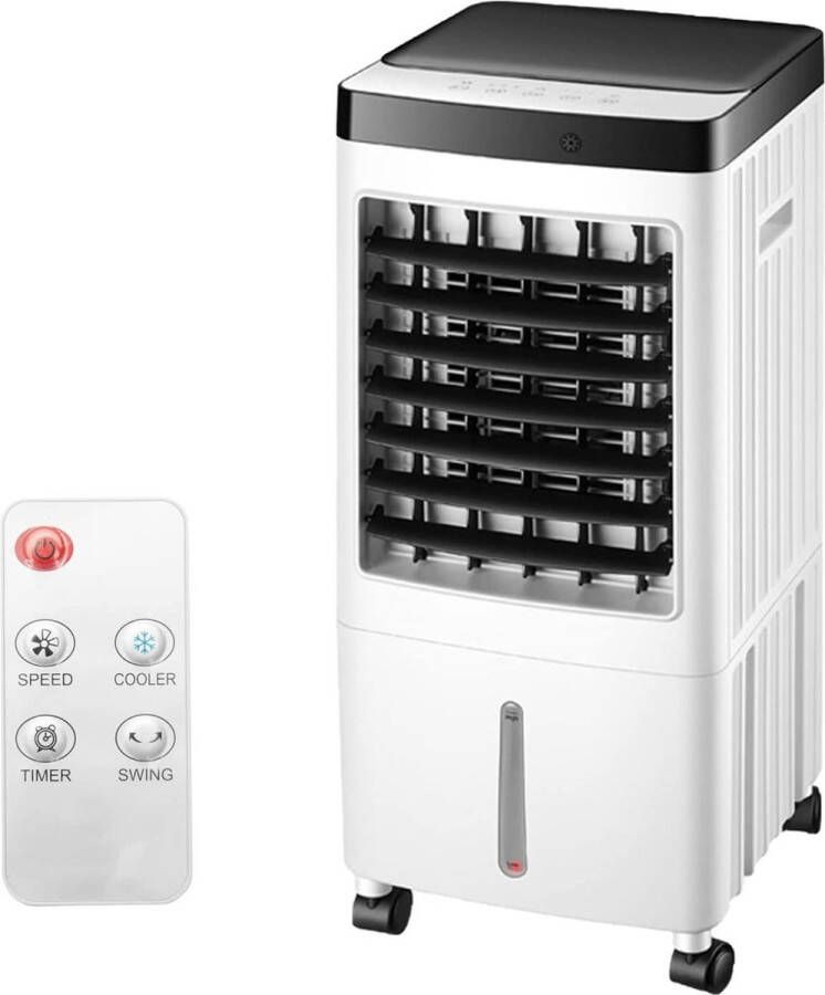 Xd Xtreme Mobiele airco Compact Lichtgewicht Ideaal voor kleine ruimtes Camping Caravan Camper Tent Wit Met wielen Met afstandsbediening Inclusief koelelementen