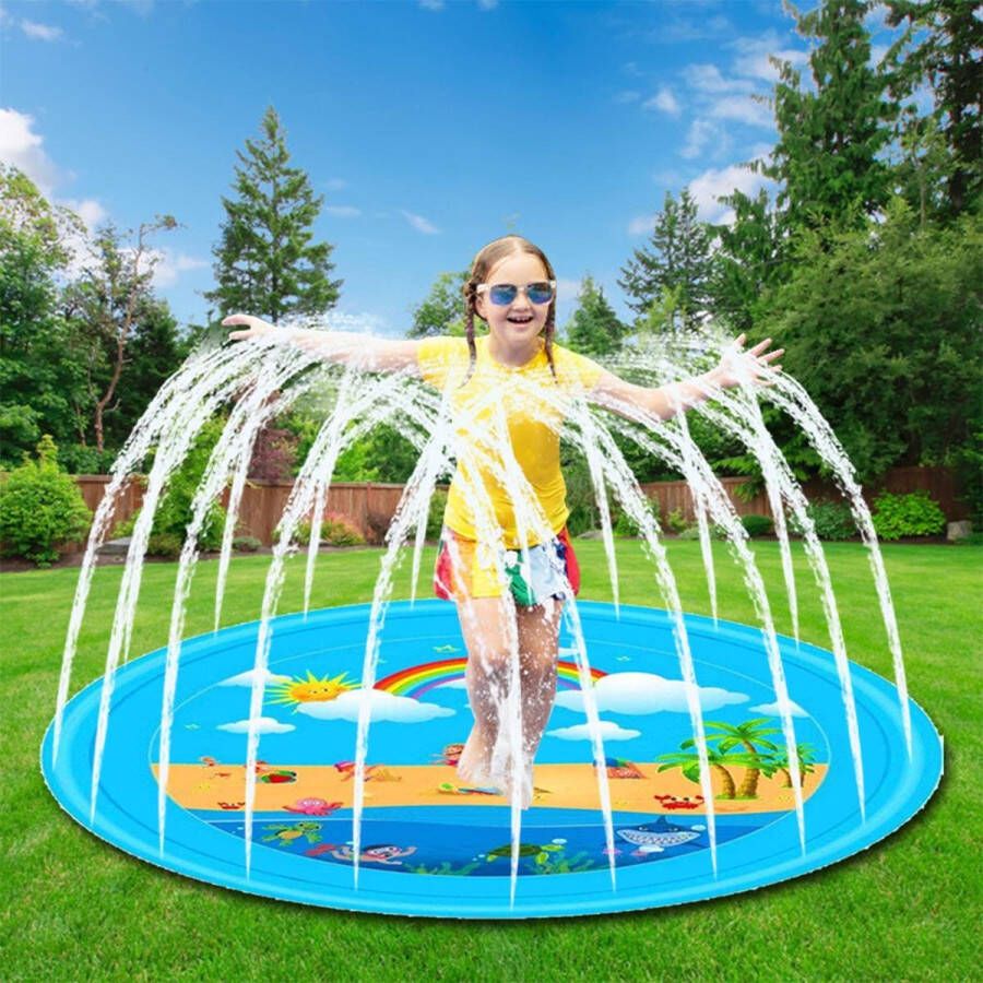 Xd Xtreme Water Fontein Speelmat voor kinderen waterspeelgoed 170CM GRATIS ZOMERS KADO T.W.V. € 9 95 tuin verkoeling