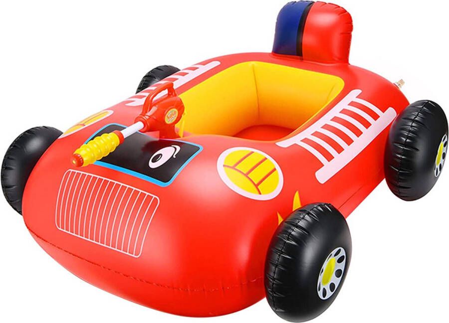 Xd Xtreme Zwembad speelgoed Opblaasbare race auto Met waterpistool Rood Drijvend speelgoed