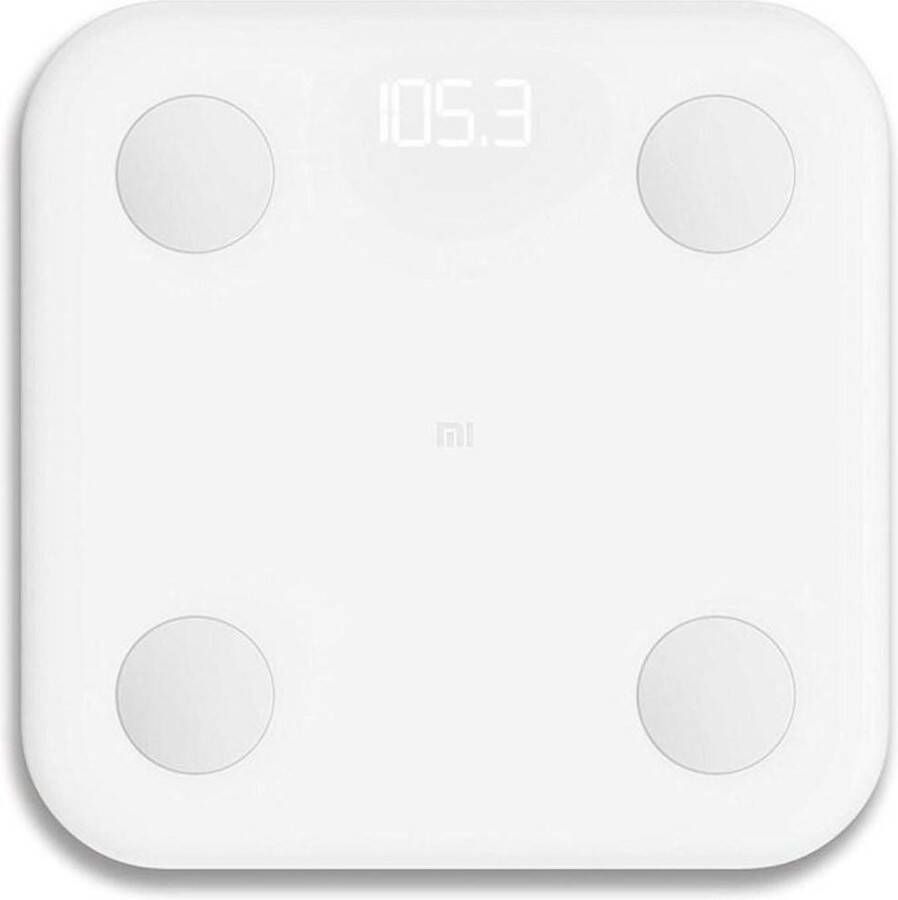 Xiaomi Mi Body Composition Smart scale 2 EU versie Bluetooth 5.0 Slimme weegschaal voor dieet (lichaamsgewicht BMI Spiermassa Vetpercentage Hydratatie botmassa Eitwitgehalte etc.) Mi Fit app