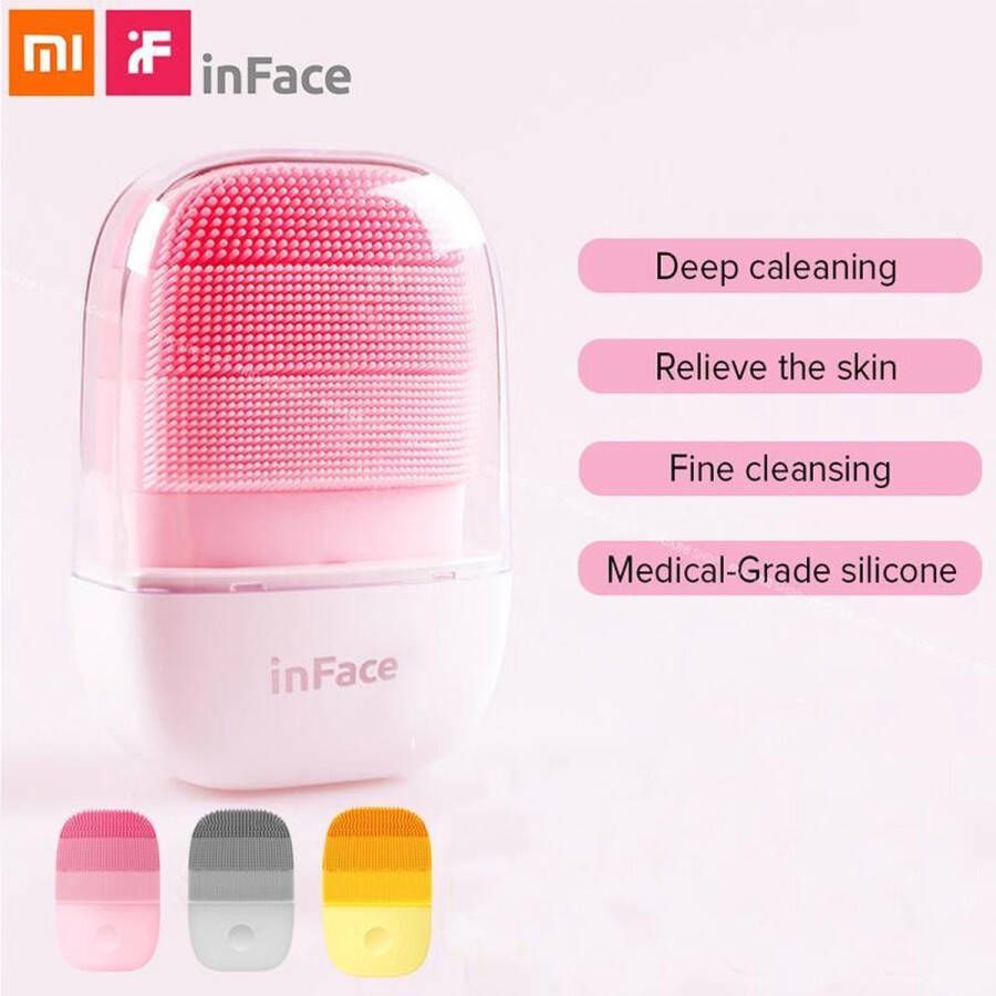 Xiaomi Mijia InFace Facial Reinigingsborstel Sonic Cleanser Roze