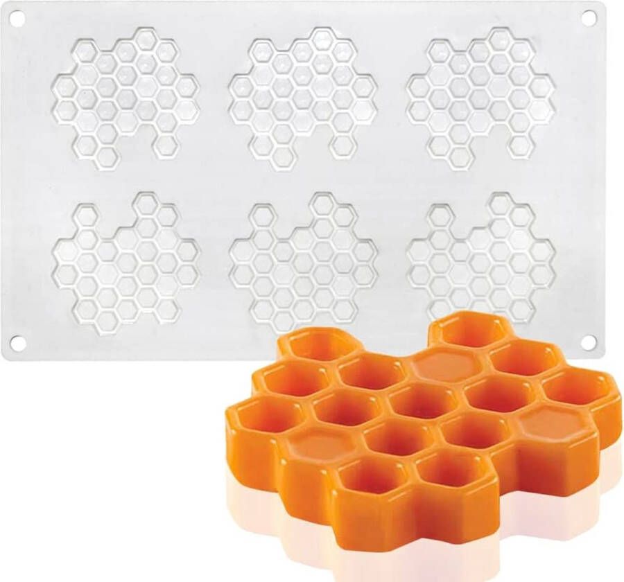 Xiaoshenlu cakevorm bakvormen dessert mousse DIY vorm 6 gaten Honeycomb