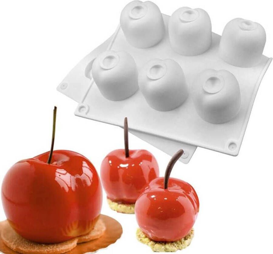 Xiaoshenlu mousse cakevormen 3D bakvormen DIY zeepkaars vorm 12 gaten kersen