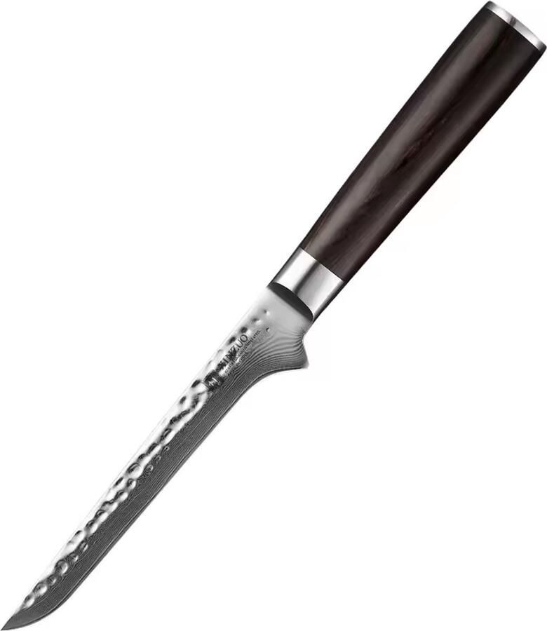 Xinzuo B1H Series – Uitbeenmes – Professioneel – Gehamerd Damascus staal (67 laags met kern van 10Cr15CoMoV) – Vlijmscherp keukenmes – Inclusief geschenkdoos