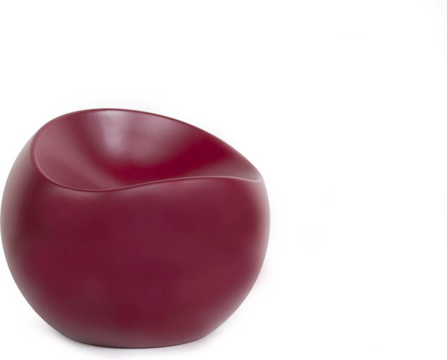 XLBoom Bordeaux Mat Ball Chair Loungebank Gerecycleerd ABS 55 × 55 × 50 cm