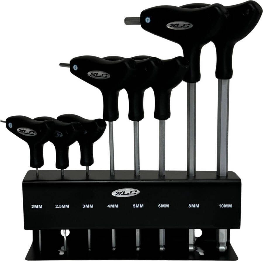 XLC TO-S32 Inbus set T-Model 2-10mm 8 delig Zwart Inbussleutel set Gereedschap