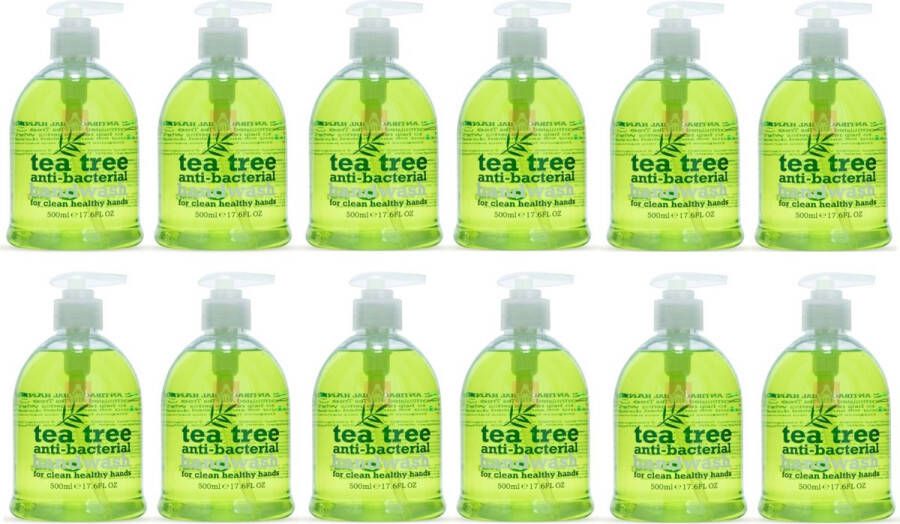 Xpel Tea Tree Handzeep 12x500 ml Voordeelverpakking