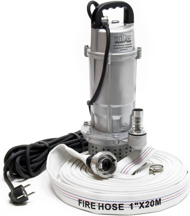 XPO Vuilwaterpomp 370W 1500l h dompelpomp incl. 20m slang bouwpomp pomp