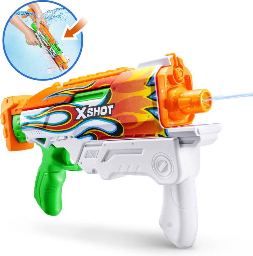 ZURU X-Shot Water Fast-Fill Skins Hyperload Water Blaster Blazer Print Waterpistool 500 ML