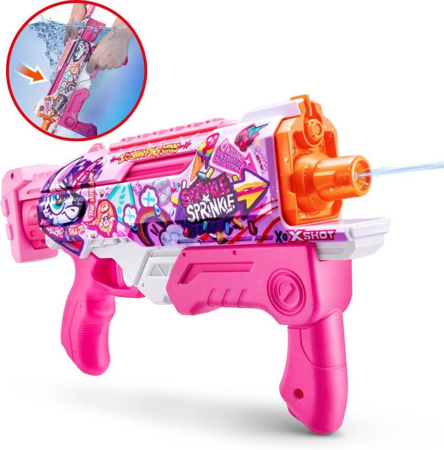 XSHOT ZURU Water Fast-Fill Skins Hyperload Water Blaster Waterpistool 500ml