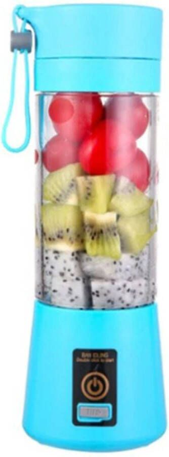 Xtabarya Draagbare slowjuicer Elektrische Juicer blender smoothie Usb Mini Fruit Mixer blender to go nutribullet Voedsel Milkshake Multifunctionele Sap Maker Machine Oplaadbare Blauw
