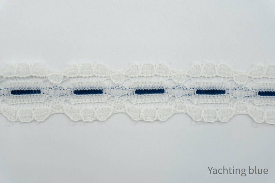 Yachting Blue Kant wit blauwe streep sier kant fournituren lengte 2 meter lint stof afwerkband katoenen band naaien decoratieband