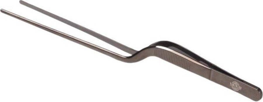 Yakiniku Pincet Gebogen 30.5 cm BBQ accessoires BBQ tang- Roestvrijstaal Kook Pincet Vaatwasser Bestendig Grote Tang BBQ Tang RVS
