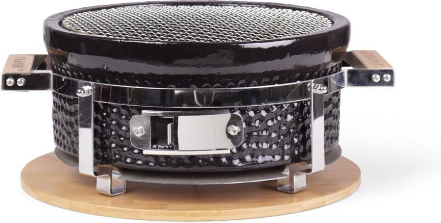 Yakiniku Ronde Shichirin BBQ Tafelgrill Hibachi Japanse BBQ Grill Keramische Japanese Yakitori Grill Geschikt Voor Binchotan Houtskool 2 t m 6 Personen Grilldoorsnede 29.8 cm
