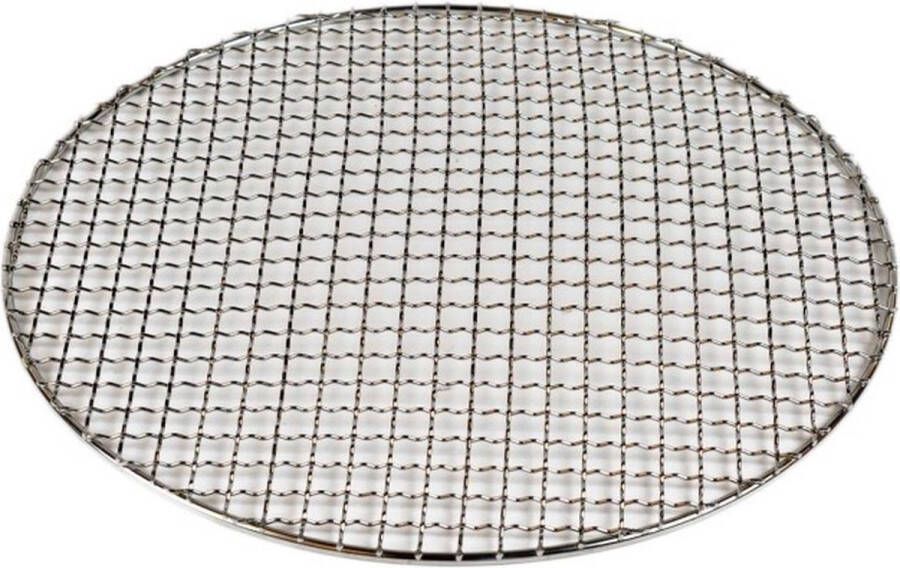 Yakiniku Shichirin Tafelgrill Rond Accessoire Vervangend Rooster Roestvast Staal Zilver
