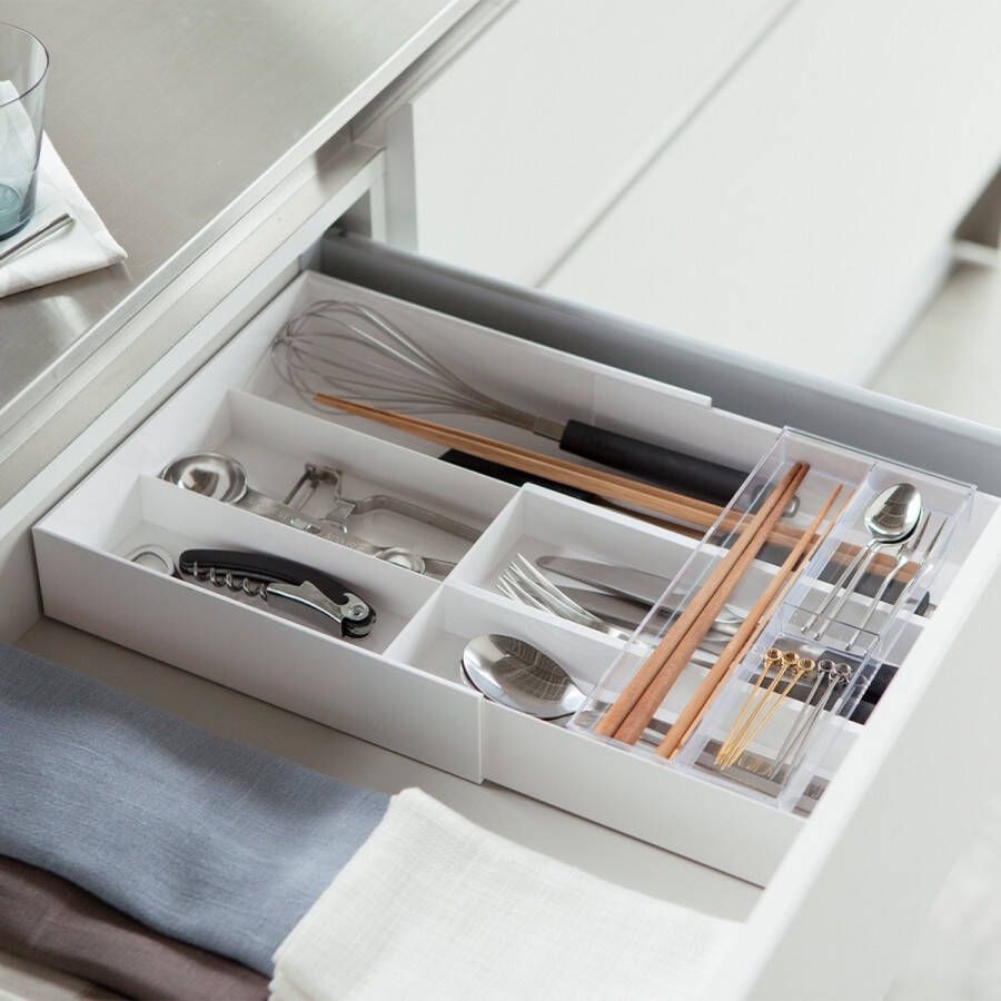 Yamazaki Lade-organizer Uitschuifbaar Tower Wit