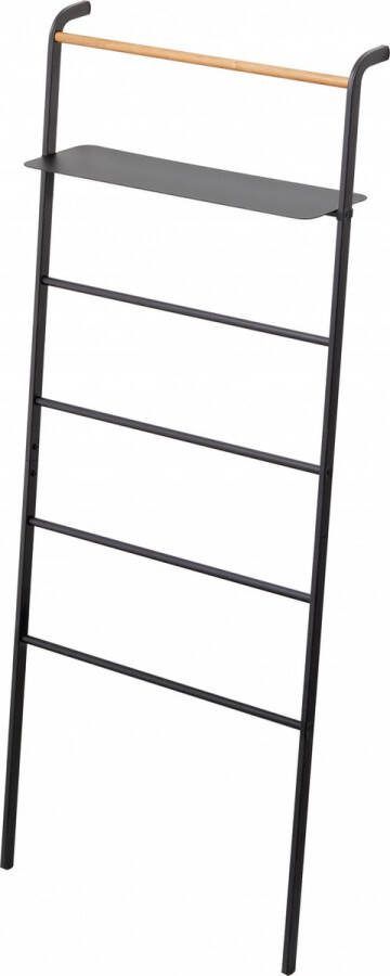 Yamazaki Ladder Hanger Wide with Rack Black