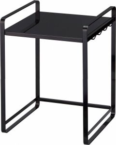 Yamazaki Extendable kitchen counter organizer Tower black