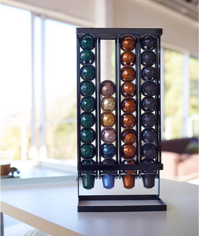 Yamazaki Nespresso Cuphouder Groot Tower Zwart