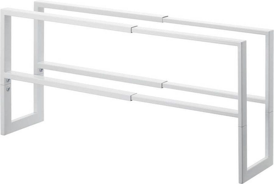 Yamazaki Uitschuifbaar schoenenrek 38 70 cm wit 03190 Uitschuifbaar