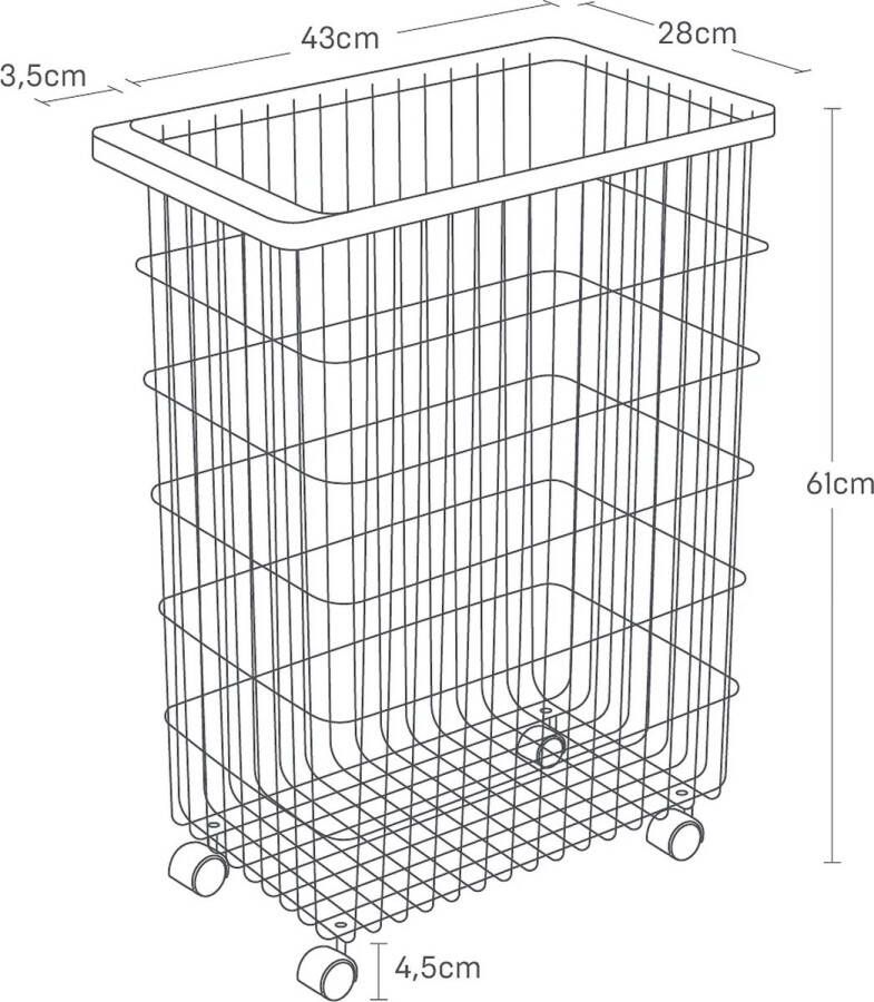 Yamazaki Wasmand op Wielen Tower Wit