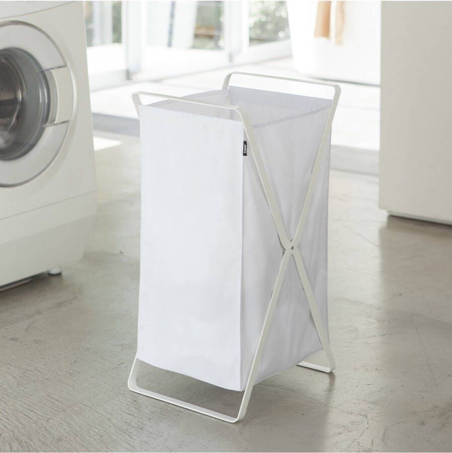 Yamazaki Laundry Basket Tower white