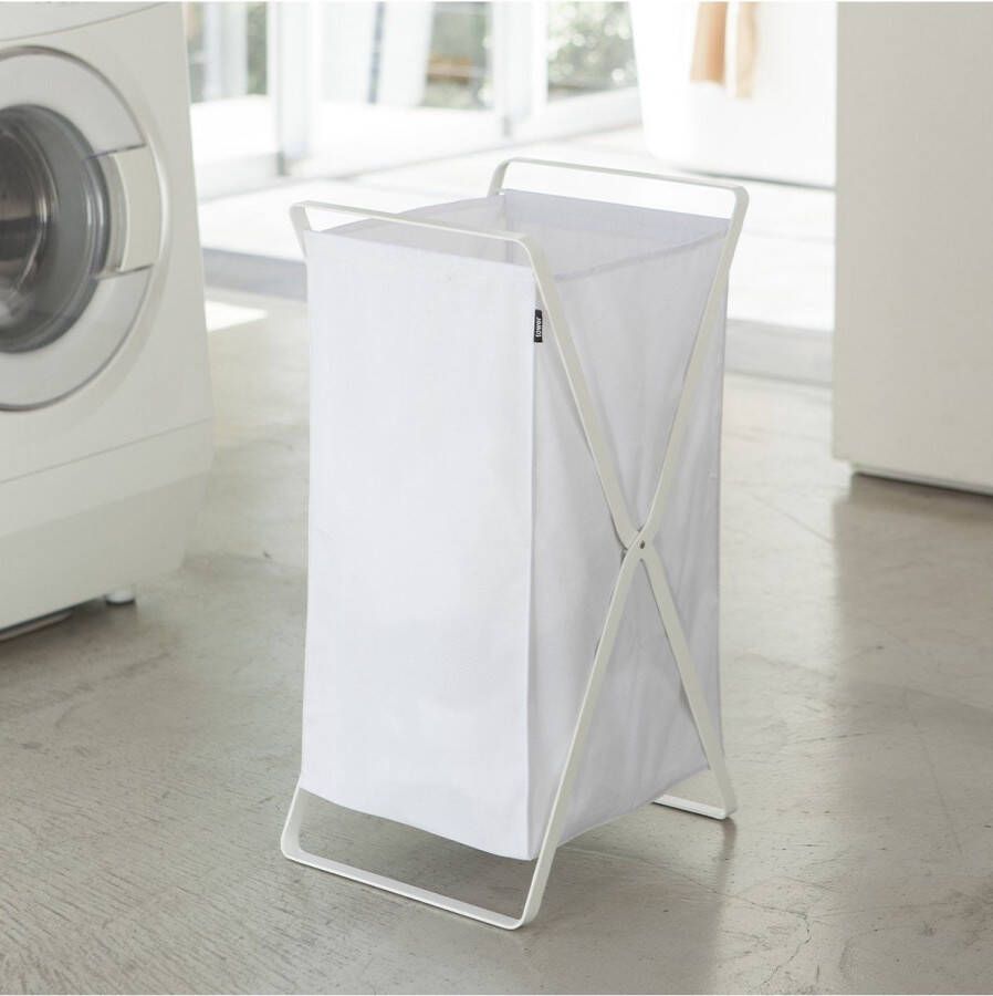 Yamazaki Laundry Basket Tower white