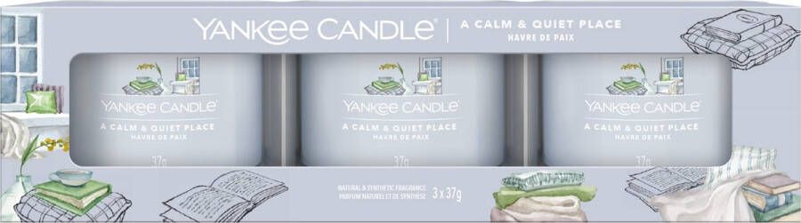 Yankee Candle Signature Yankee Candle A Calm & Quiet Place Signature Filled Votive 3-pack